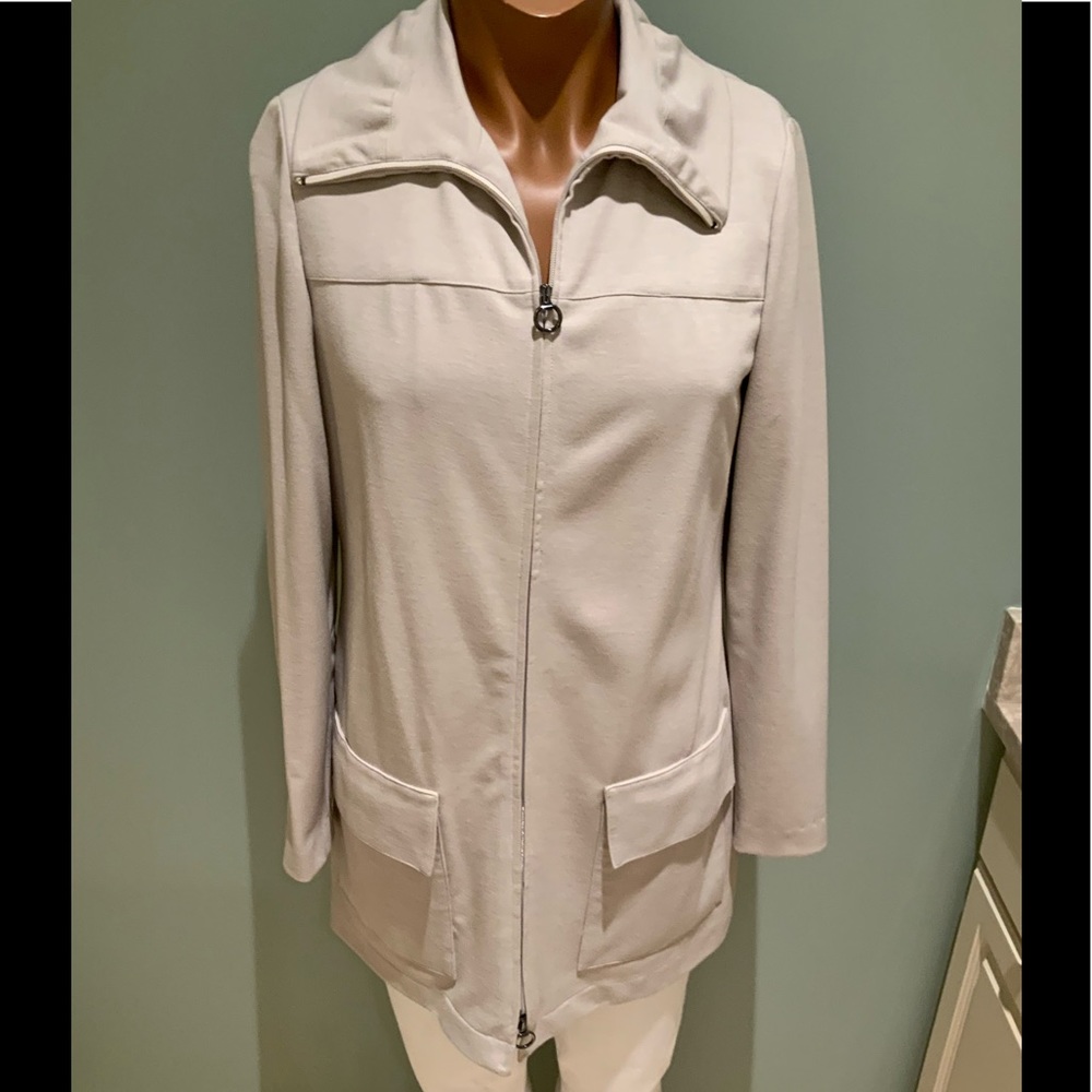 Beige/Oatmeal Long Jacket - Picture 4 of 13